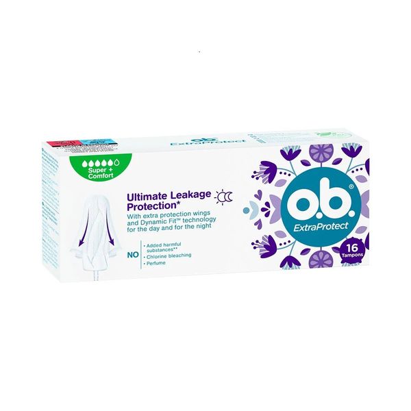 JOHNSON OB Extra Protect Tampony SUPER PLUS 16 sztuk zdjęcie 1