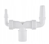 SYFON podwójny DO PRALKI suszarki Zmywarka ADAPTER AGD odpływ 32 mm