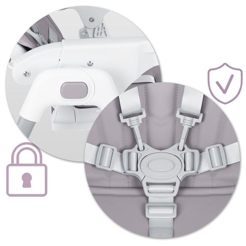 Krzesełko do karmienia Ricokids Tulo wrzosowe na Arena.pl