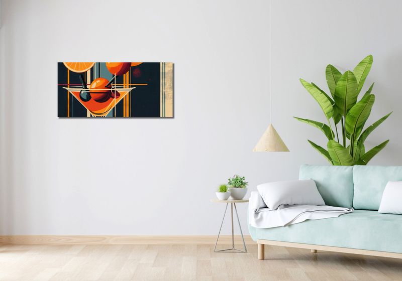 Obraz 90x40cm Koktajl w Stylu zdjęcie 2