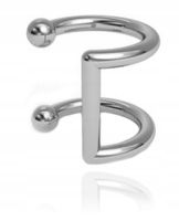 Nausznica srebrna prosta srebro 925