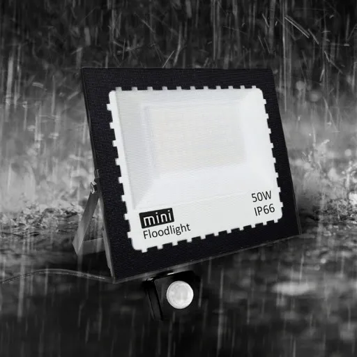 HALOGEN LED 50W NAŚWIETLACZ SLIM CZUJNIK RUCHU ZEWNĘTRZNY DO MAGAZYNU zdjęcie 6