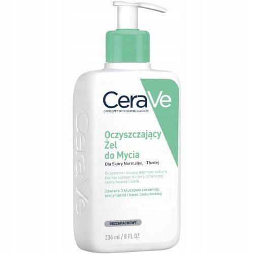 CeraVe oczyszczający żel do mycia twarzy 236ml na Arena.pl