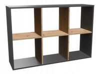 Regał TopEshop 110 cm x 75 cm x 30 cm antracyt