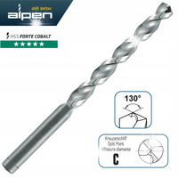 Alpen wiertło kobaltowe do stali nierdzewnej fi 9,0 mm HSS-Co Cobalt FORTE
