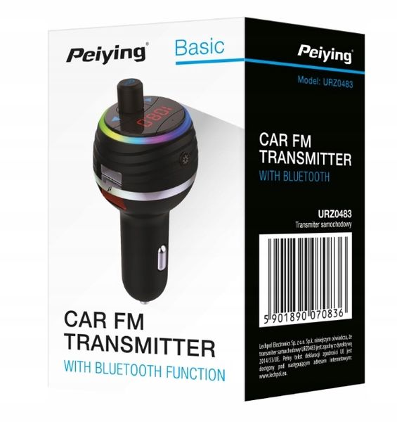 Transmiter Samochodowy BT 5.0 2x USB SD Ładowarka zdjęcie 6