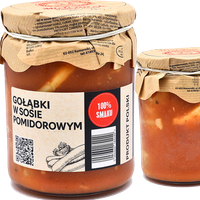 GOŁĄBKI W SOSIE POMIDOROWYM W SŁOIKU gotowe danie mięsne 490g MIELCZAREK