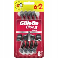 Gillette Blue3 Plus Red Jednorazowe Maszynki do Golenia 6+2szt