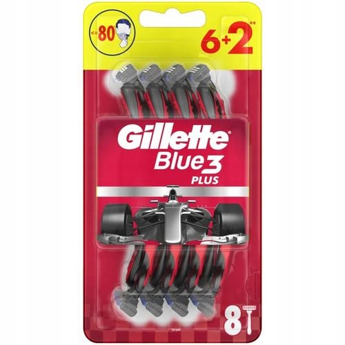 Gillette Blue3 Plus Red Jednorazowe Maszynki do Golenia 6+2szt na Arena.pl