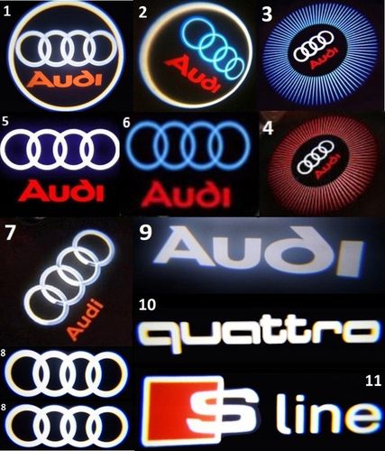 LED LOGO PROJEKTOR AUDI A1 A3 A4 A5 A6 A7 A8 Q3 Q5 Q7 R8 TT na Arena.pl