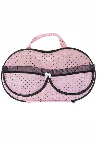 Stylowe etui na bieliznę biustonosz podróż różowe Kontri E1001 na Arena.pl