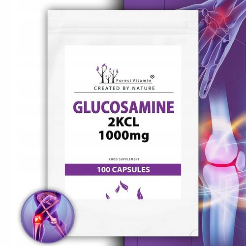 GLUKOZAMINA 2KCL 1000mg 100 KAPSUŁEK STAWY MOCNA na Arena.pl