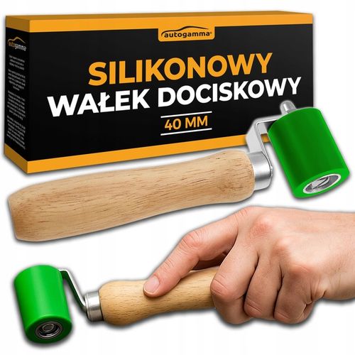 Wałek dociskowy silikonowy 40mm do aplikacji folii i mat wygłuszających na Arena.pl