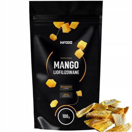 Mango Liofilizowane 100g PLASTRY, suszone mrozem PREMIUM HiFOOD na Arena.pl