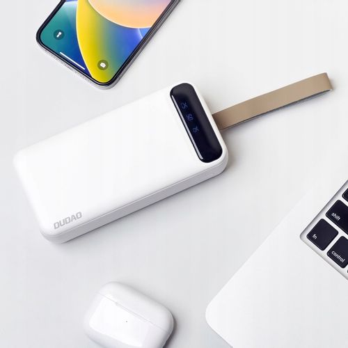 DUDAO DUŻY MOCNY POWERBANK 30000 mAh 2x USB / USB C Z LAMPKĄ LED na Arena.pl