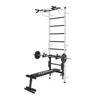 Drabinka Kraft Light 3w1 biała z wyciągiem + ławka + poręcze 200kg