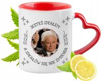 Kaczyński Kubek Czerwony Z Uszkiem W Kształcie Serca Na Prezent