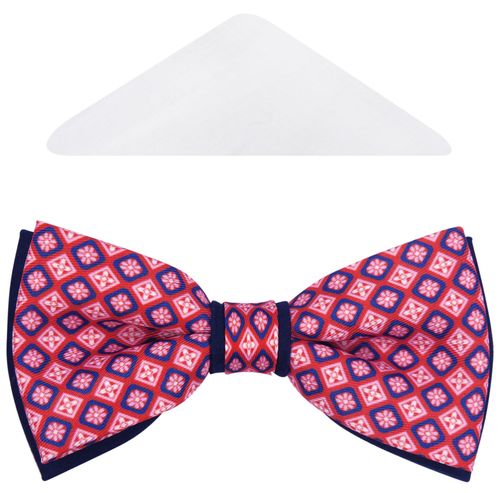 Czerwono-różowa mucha męska A197 na Arena.pl