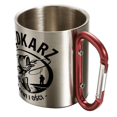 KUBEK Z KARABIŃCZYKIEM WĘDKARZ Z KRWI I OŚCI, 300ML na Arena.pl