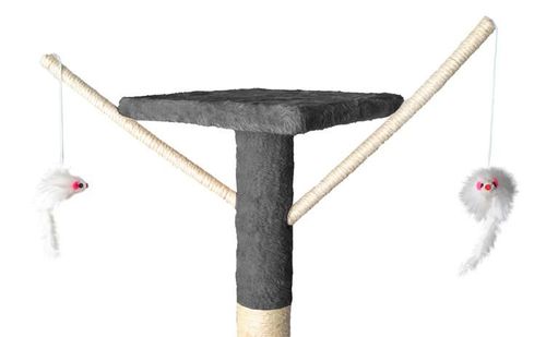 Drzewko dla kota 138cm szare na Arena.pl