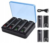 Zestaw ładowarka do Nintendo Wii + 4 akumulatory 2800 mAh USB LED TechKen