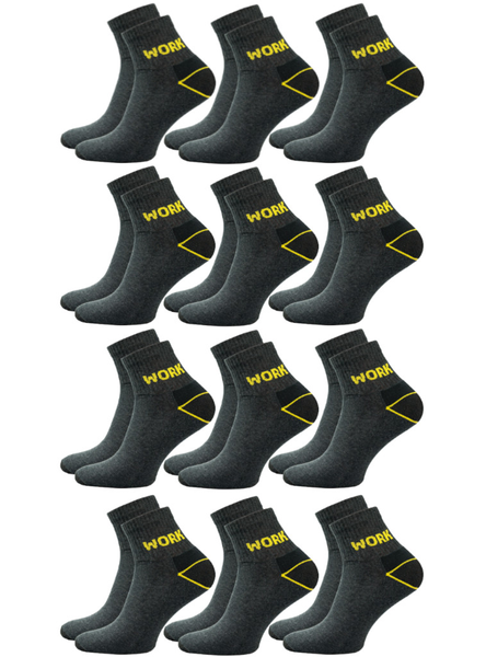 12x Skarpety robocze WORK PÓŁ-FROTTE KRÓTKIE na lato wzmacniane 39-42 zdjęcie 4