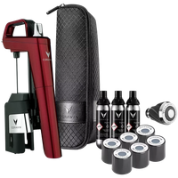 coravin timeless six plus, system do przechowywania wina, burgundowy