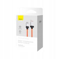 KABEL BASEUS COOLPLAY USB-A/USB-C 100W 2M POMARAŃCZOWY SZYBKIE ŁADOWANIE