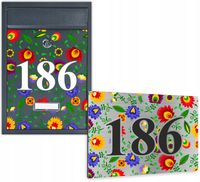 Skrzynka na listy z nadrukiem Tablica adres folk