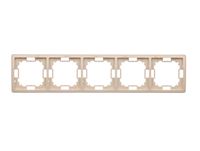 Basic Ramka na 5-moduły BMR5/12 beżowy SIMON