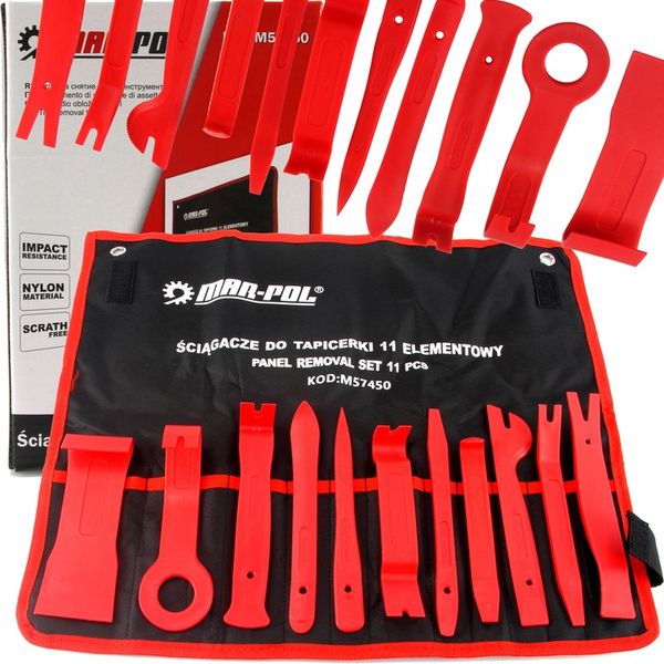 ZESTAW ŚCIĄGACZY DO TAPICERKI 11el. zdjęcie 1