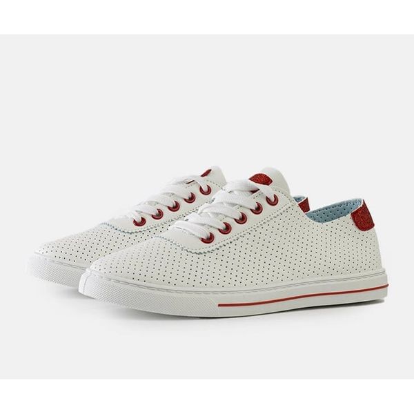 Białe perforowane sneakersy r.38 zdjęcie 3