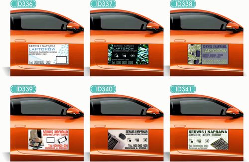 Magnes na samochód reklama magnetyczna 60x30 ORYGINALNA CHEMIA Z NIEMIEC na Arena.pl