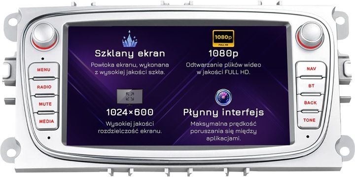 RADIO NAWIGACJA ANDROID FORD KUGA S-MAX GALAXY MONDEO FOCUS C-MAX BLUETOOTH zdjęcie 6