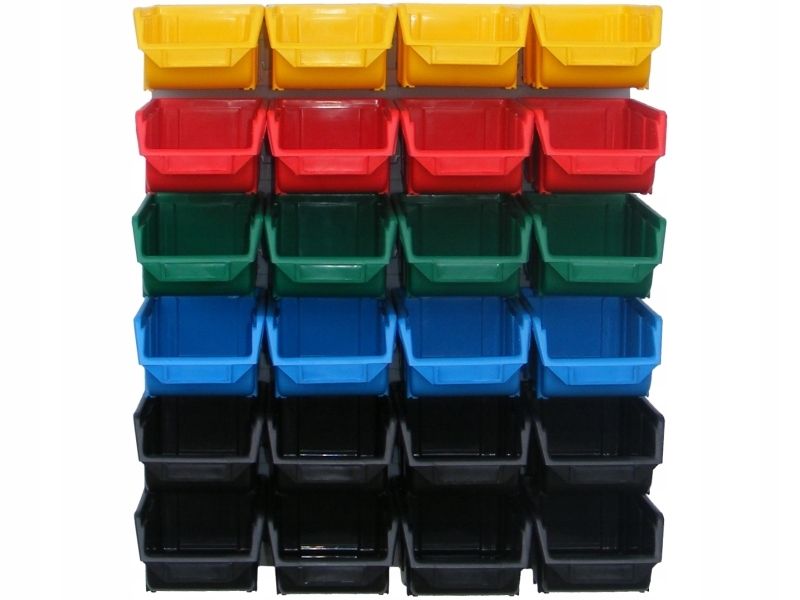 Zestaw pojemników Ecobox mały x24 + tablica Kolor zdjęcie 2