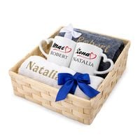 RĘCZNIKI kubki Prezent NA ŚLUB KOMPLET haft