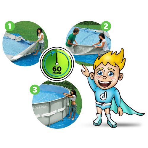 Basen ogrodowy stelażowy 457 x 122 cm 21w1 INTEX 26726 na Arena.pl