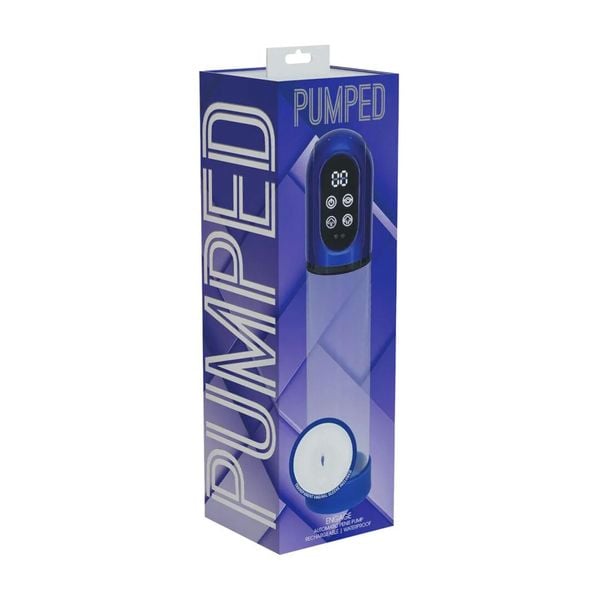 Engage - Automatic Waterproof Penis Pump And Masturbator - Metallic Blue zdjęcie 2
