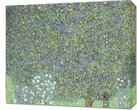 Obraz 60x50cm Rosebushes under the Trees, Klimt Vintage