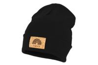 Jamiks BABI czapka dla dzieci na wiosnę prążkowana czarna 52-54