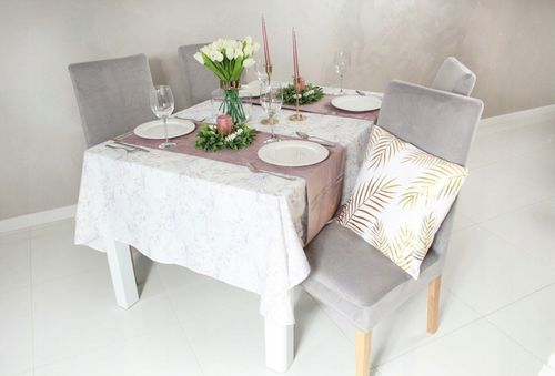 ZESTAW 6 SZT. POKROWCE POKROWIEC NA KRZESŁO JASNY SZARY WELUR ELASTYCZNY na Arena.pl