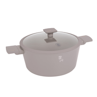 GARNEK TYTANOWY Z POKRYWĄ 28cm BERLINGER HAUS BH-8102 TAUPE