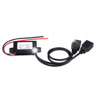 KONWERTER NAPIĘCIA PRZETWORNICA DC12V - DC5V 3A 15W USB BUCK STEP-DOWN