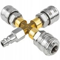 ROZGAŁĘŹNIK TRÓJNIK PNEUMATYCZNY DO KOMPRESORA TYP X SZYBKOZŁĄCZKA