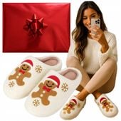 KAPCIE ŚWIATECZNE OCIEPLANE Z BARANKIEM GOTOWY PREZENT ŚWIĄTECZNY 38