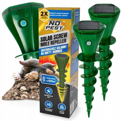 ODSTRASZACZ NA KRETY NORNICE WĘŻE ODSTRASZACZ KRETÓW NORNIC SOLARNY (2 na Arena.pl