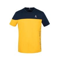 Le Coq Sportif T-shirt meski 2210373 niebiesko-żółta S
