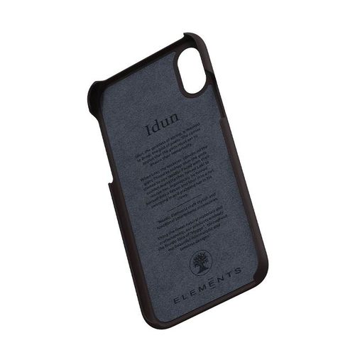 Materiałowe etui iPhone Xs X (Dark Brown Pattern 2) na Arena.pl