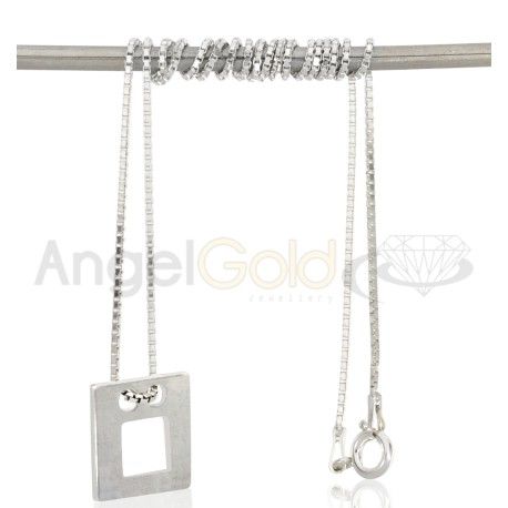 SREBRNY KOMPLET CELEBRYTKI KWADRATY Z DZIURKĄ PRÓBA SREBRA 925 GRAWER GRATIS! zdjęcie 5