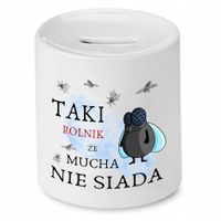 Skarbonka Prezent Dla Rolnika Mucha Nie Siada Z Nadrukiem Ze Zdjęciem